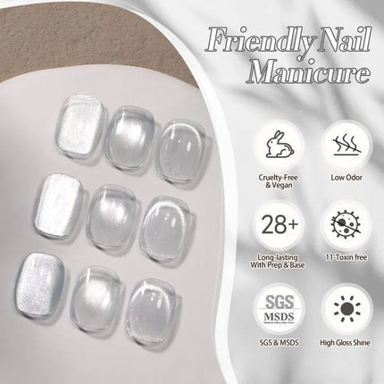 Born Pretty White Cat Magnetic Gel MY77