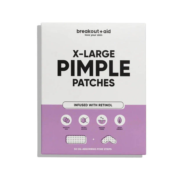 BreakoutAid X-Large Pimple Patches Retinol and Salicylic Acid