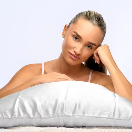 Brushworks Luxe Satin Pillowcase White