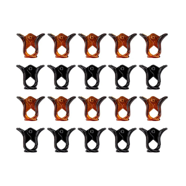 Brushworks Mini Claw Clips 20 Pack