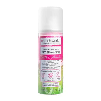 Brushworks Refresh & Revitalise Fruity Watermelon Dry Shampoo 50 ml