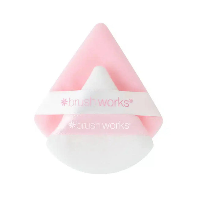 Brushworks Triangular Powder Puff Duo