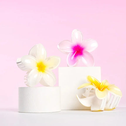 Brushworks Tropical Flower Claw Clips 3 Pack