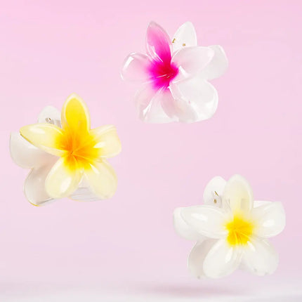 Brushworks Tropical Flower Claw Clips 3 Pack