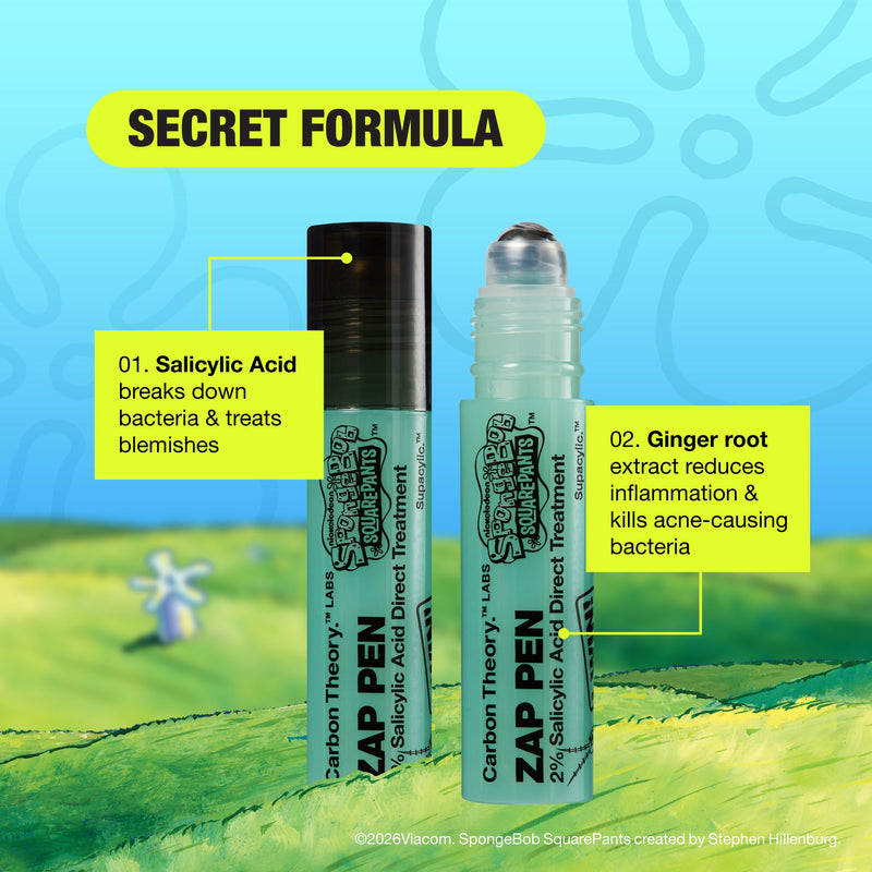 Carbon Theory X Spongebob Squarepants Limited Edition Plankton’s Pen Zap Pen 2% Salicylic Acid Direct Treatment 2