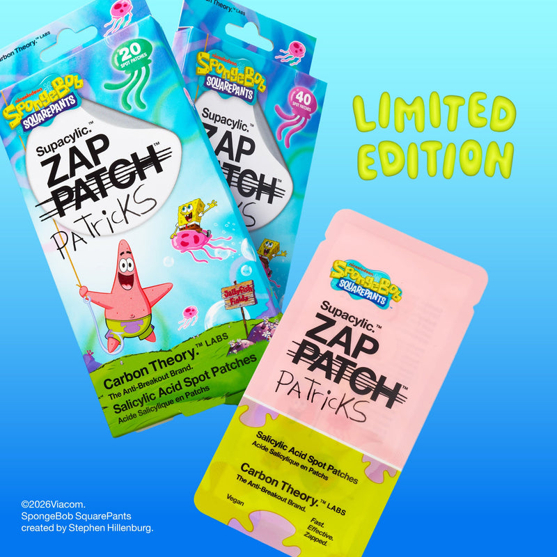 Carbon Theory X Spongebob Squarepants Zap Patricks Hydrocolloid Spot Patches 20 Pack 4