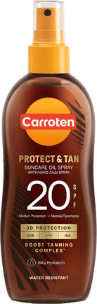 Carroten Omegacare Tanning Oil SPF 20 Tan Accelerator with Sun