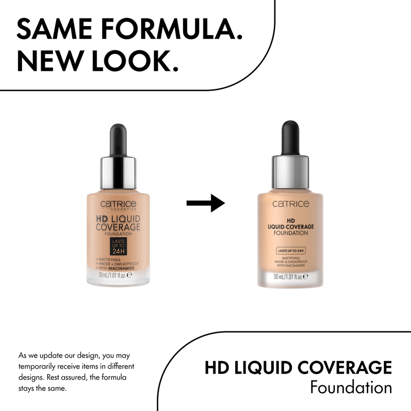 Catrice HD Liquid Coverage Foundation 020 Rose Beige, vloeibare foundation met hoge dekking, foto 4 van 7