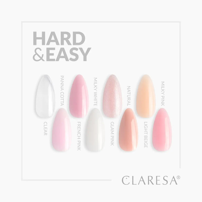 Claresa UV/LED Hard & Easy Builder Gel Panna Cotta 12g