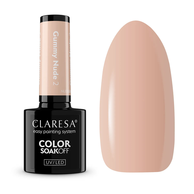 Claresa UV/LED Nail Polish Nude Glow Gummy Nude 2