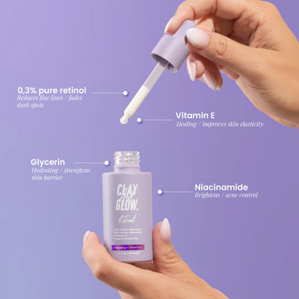 Clay And Glow Retinol Pure Night Serum
