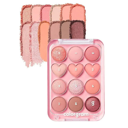 Colorgram Pin Point Eyeshadow Palette 01 Peach+Coral
