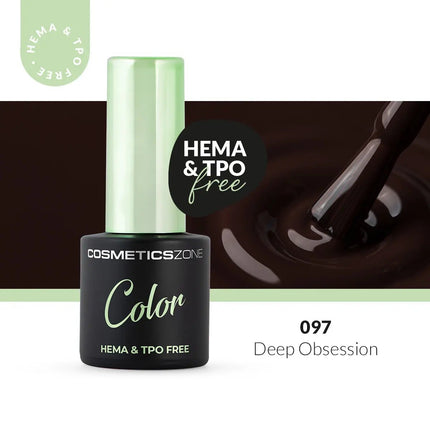 Cosmetics Zone Hypoallergenic Hybrid UV/LED Gel Polish Deep Obsession 097