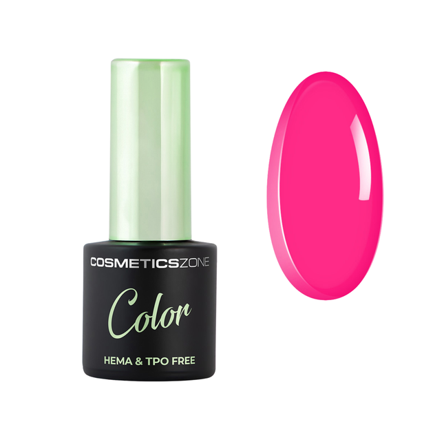 Cosmetics Zone Hypoallergenic Hybrid UV/LED Gel Polish Neon Light Pink N2