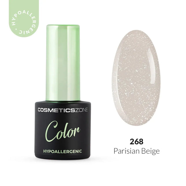 Cosmetics Zone Hypoallergenic Hybrid UV/LED Gel Polish Parisian Beige 268