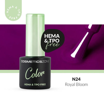 Cosmetics Zone Hypoallergenic Hybrid UV/LED Gel Polish Royal Bloom N24
