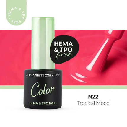 Cosmetics Zone Hypoallergenic Hybrid UV/LED Gel Polish Tropical Mood N22