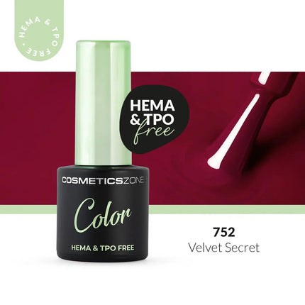 Cosmetics Zone Hypoallergenic Hybrid UV/LED Gel Polish Velvet Secret 752