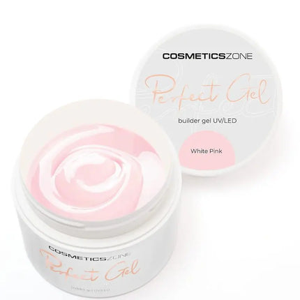 Cosmetics Zone Hypoallergenic UV/LED Builder Gel White Pink