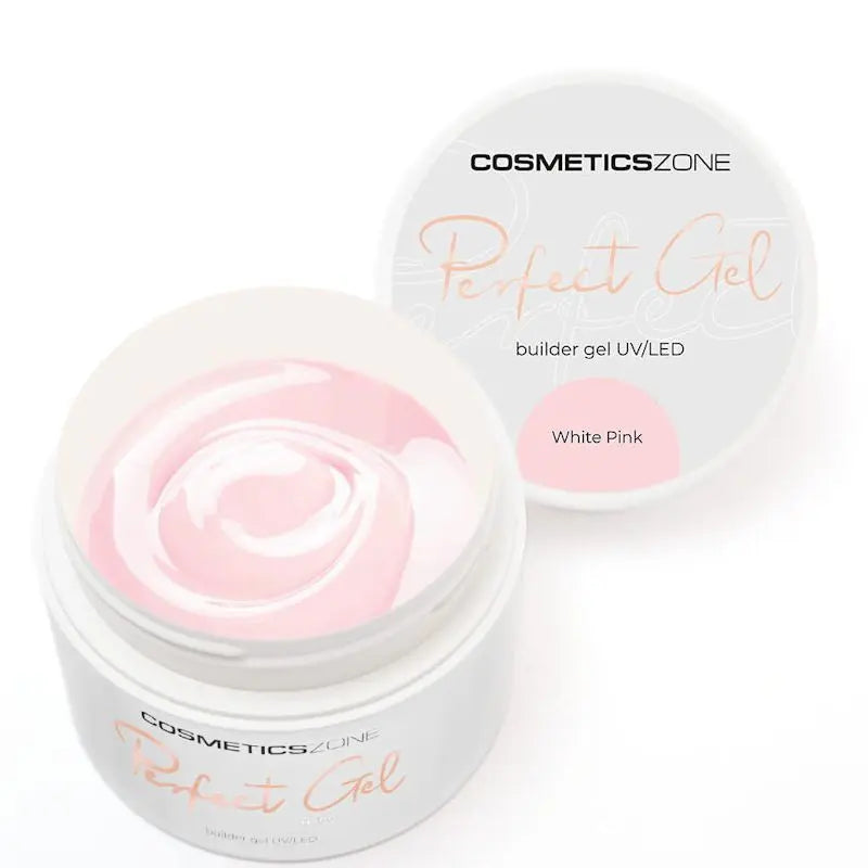 Cosmetics Zone Hypoallergenic UV/LED Builder Gel White Pink