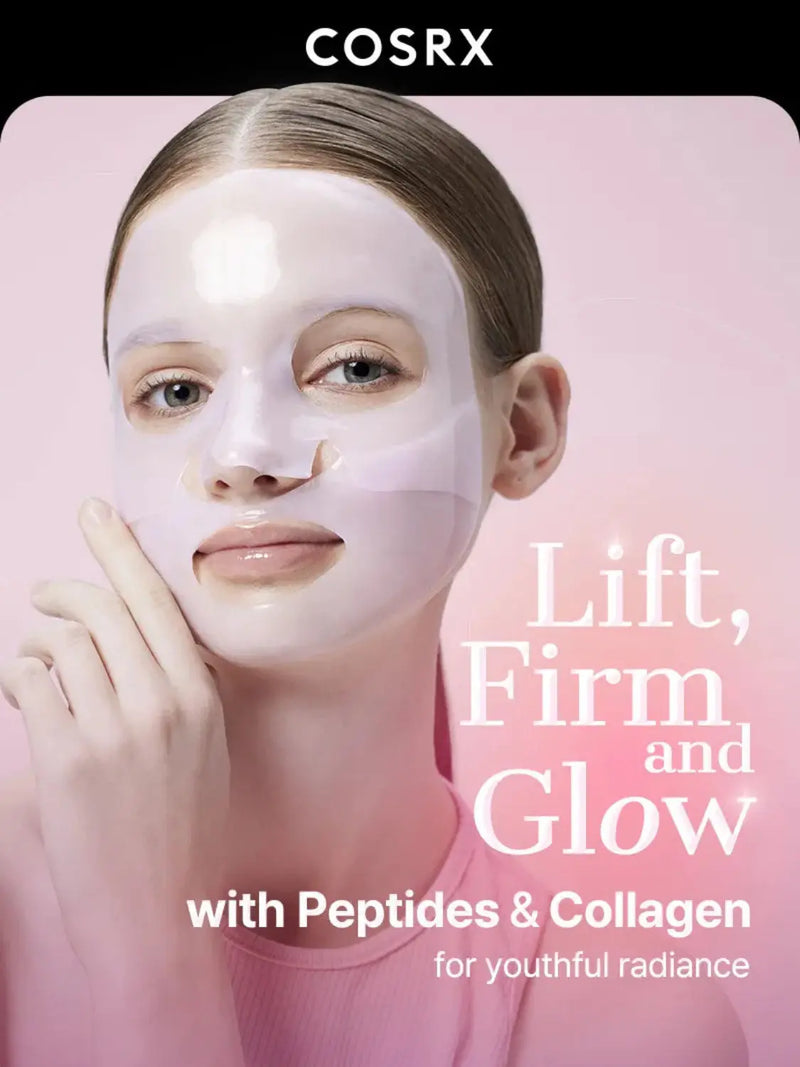 COSRX Peptide Collagen Glow Hydrogel Mask 3-Pack