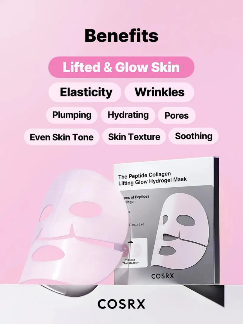 COSRX Peptide Collagen Glow Hydrogel Mask