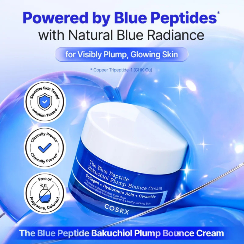 COSRX The Blue Peptide Bakuchiol Plump Bounce Cream