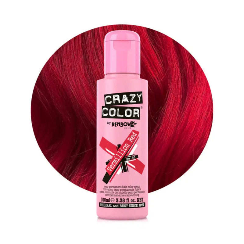 Crazy Color 40 Vermillion Red
