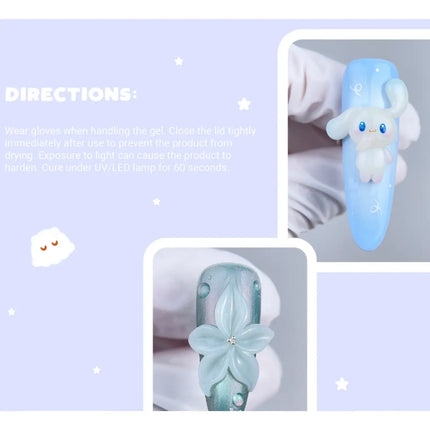 Crisania Neri Cris Clay Korean Milky White 3D Gel