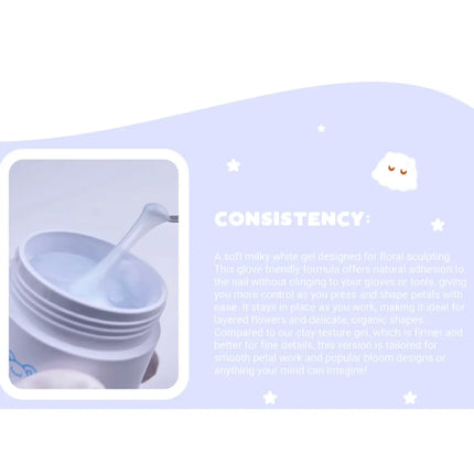 Crisania Neri Cris Clay Korean Milky White 3D Gel