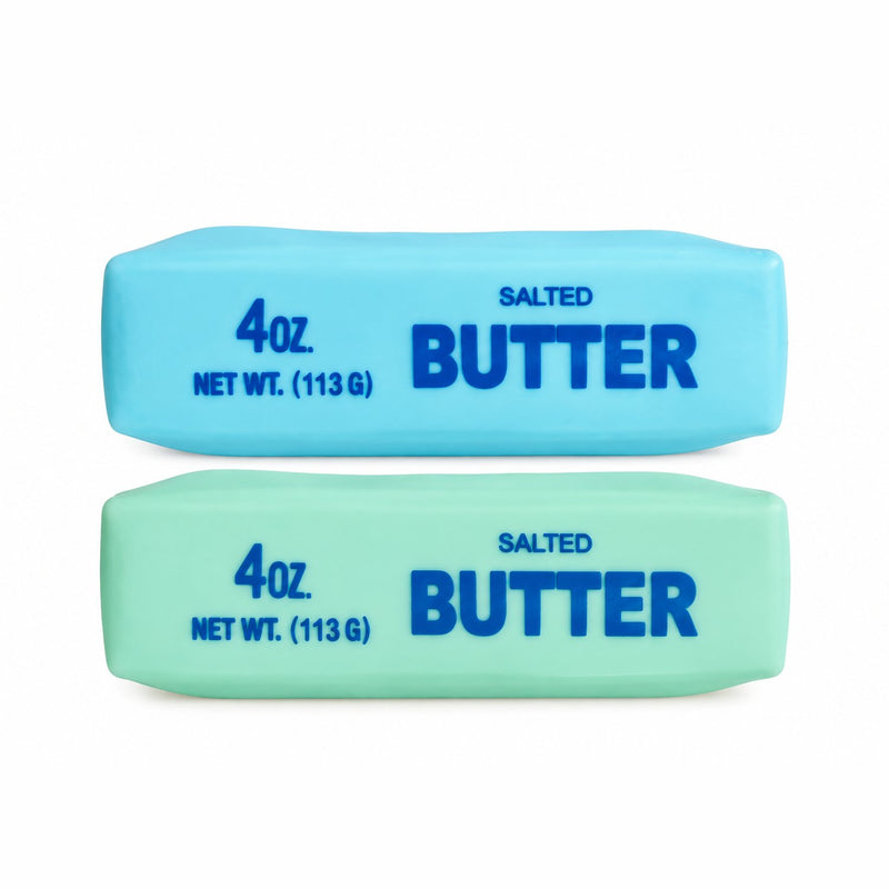 Squishy Crunchy Butter Squishy Blue, zachte squishy met crunchy textuur