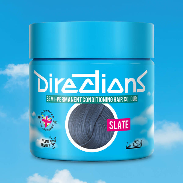 Directions Hair Color #slate, semi-permanente haarverf in slate kleur, foto 6 van 6