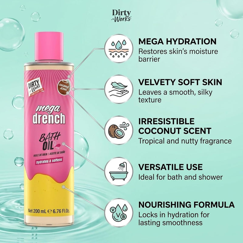 Dirty Works Mega Drench Bath & Shower Oil 2