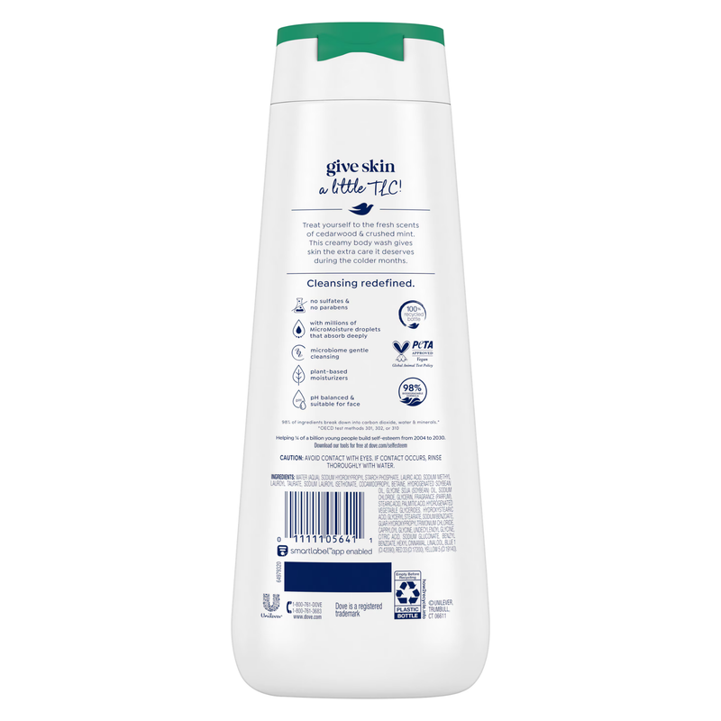 Dove Body Wash Cedarwood & Crushed Mint 2
