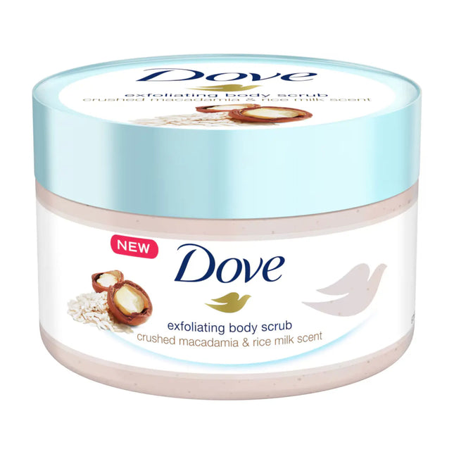 Dove Crushed Macadamia & Rice Milk Body Scrub