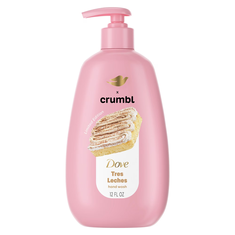 Dove x Crumbl Limited Edition Liquid Hand Soap Tres Leches