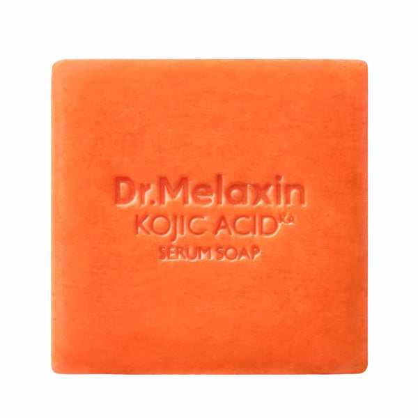 Dr. Melaxin Kojic Acid Turmeric Serum Soap, zeep voor gezicht en lichaam tegen donkere vlekken en oneffen teint.
