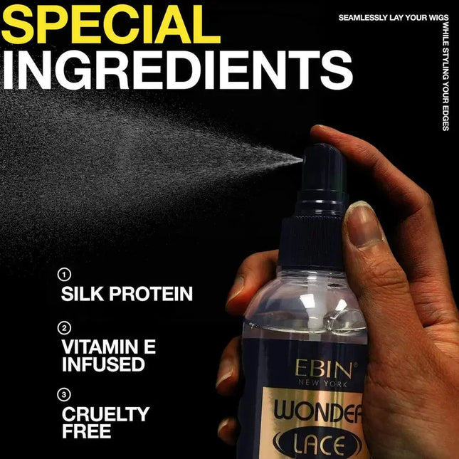 Ebin New York Wonder Lace Bond Melt Spray Supreme Black