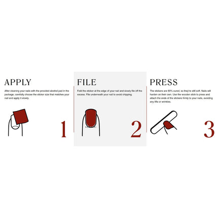 Edgeu Nail Strips Wave Pink Magnet