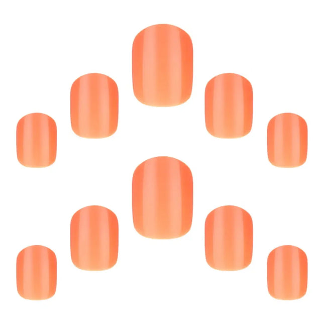 Elegant Touch Gel Finish Apricot Crush Nails