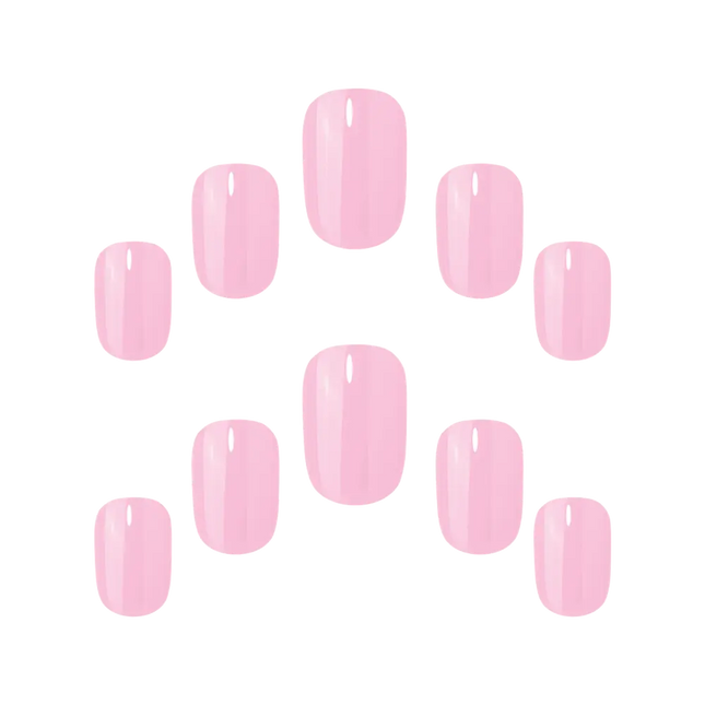 Elegant Touch Gel Finish Perfect Pink Nails