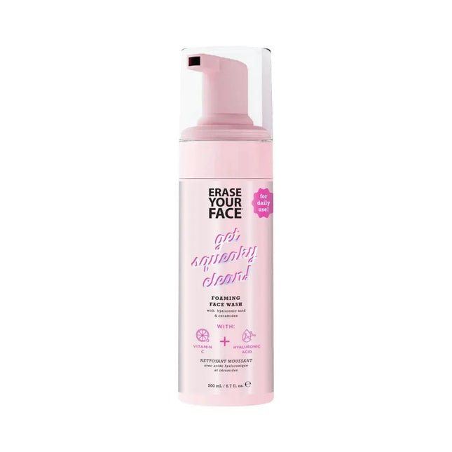 Erase Your Face Foaming Face Wash Vitamin C & Hyaluronic Acid