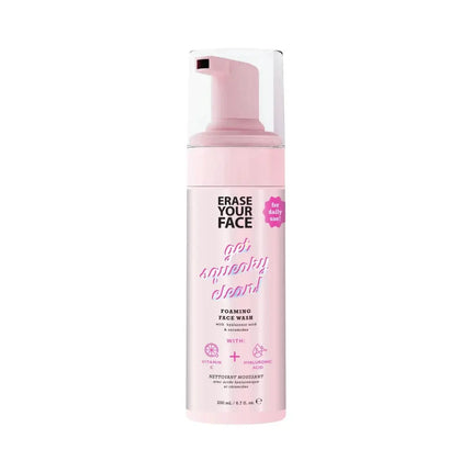 Erase Your Face Foaming Face Wash Vitamin C & Hyaluronic Acid