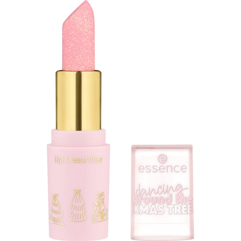 Essence Dancing Around the Xmas Tree Lip Beautifier 01 Snowflake Salsa, glanzende lip beautifier met glitter