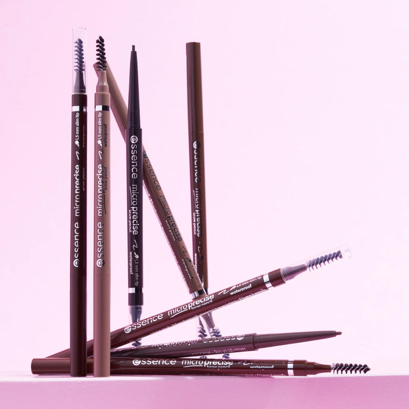 Essence Micro Precise Brow Pencil 08 Black Brown wenkbrauwpotlood met spoolie, foto 4 van 5