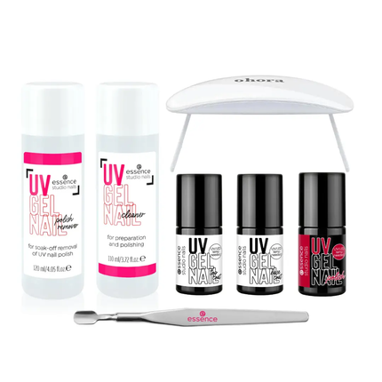 Essence Starter Set Studio Nails UV Gel Polish with Lamp