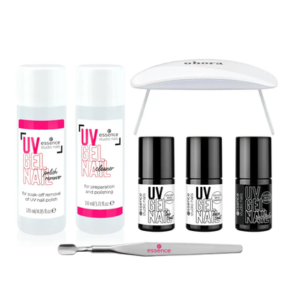 Essence Starter Set Studio Nails UV Gel Polish with Lamp