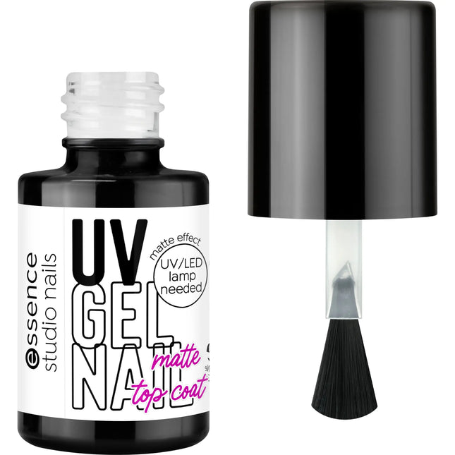 Essence Studio Nails Uv Gel Nail Matte Top Coat 01 Frosted Scoop