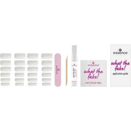 Essence What The Fake! Press-on Nails Manicure Set 04 Bare White