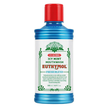 Euthymol Mouthwash Icy Mint 500 ml.